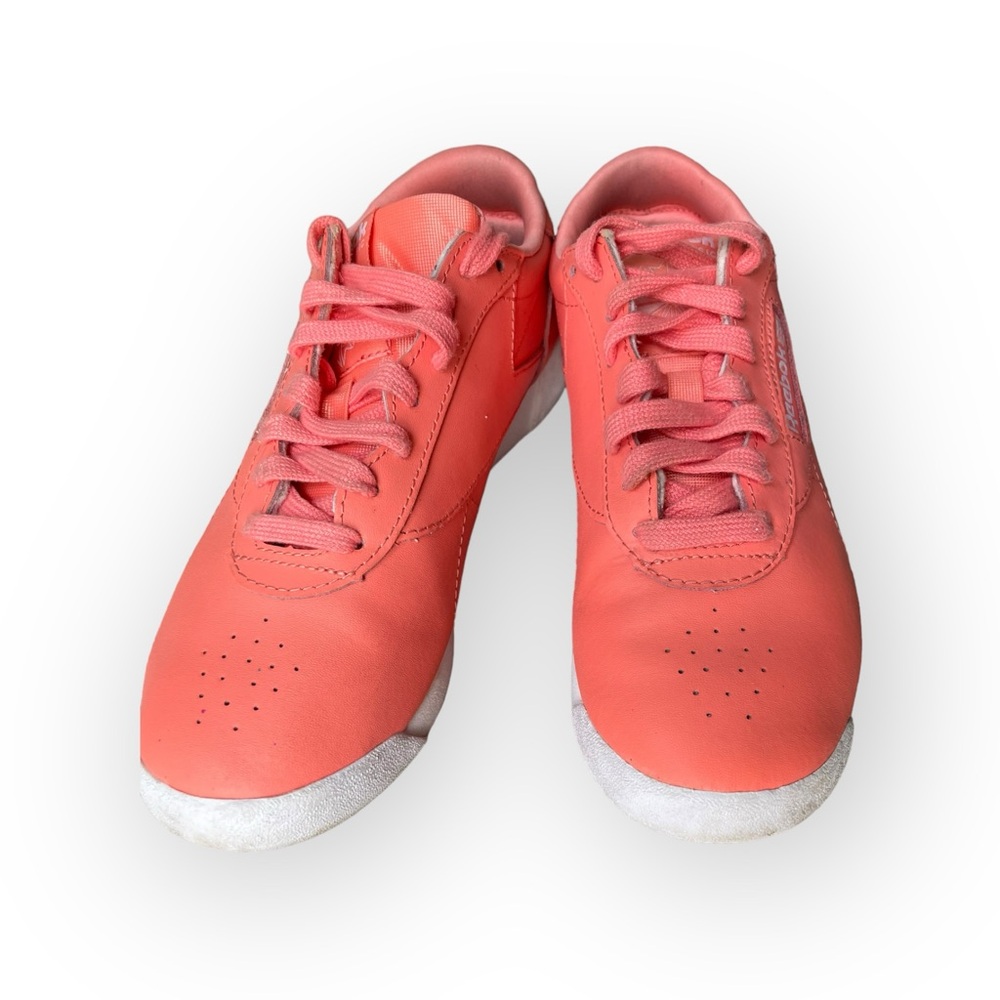 Reebok orange peach colored  sneakers - Picture 6 of 12